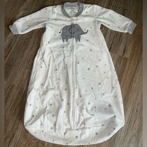 Carter's White and Gray Star Elephant Sleep Sack